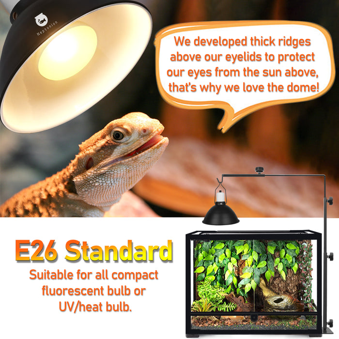 NEPTONION Reptile Heat Lamp UV Heat Light Bulb, Basking Daylight Spot Bulb for Lizard, Tortoise, Bearded Dragon