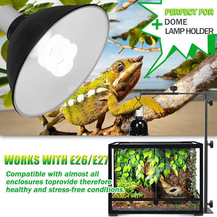 NEPTONION UVA UVB Reptiles Bulb, Dual-threat UV Light Bulb, Compact Fluorescent Lamp, Suitable for Rainforest and Desert Reptiles