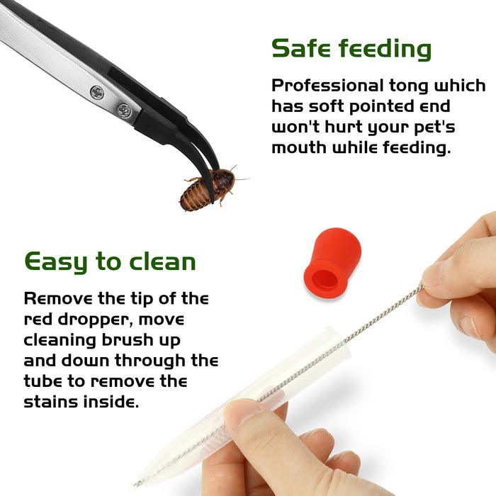 Neptonion Acrylic Breeding Box Transparent Mini Reptile Habitat Terrarium with Sliding Cover Magnetic Closure for Small Animals and Bugs,Including Tarantulas,Crickets,Snails,Hermit crabs,frogs