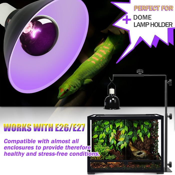 NEPTONION Reptile Moonlight Lamps, UVA Night Heat Bulb Basking Spot Heating Lamp Suitable for Snake, Chameleon, Bearded Dragon, Spider, Gecko, Lizard