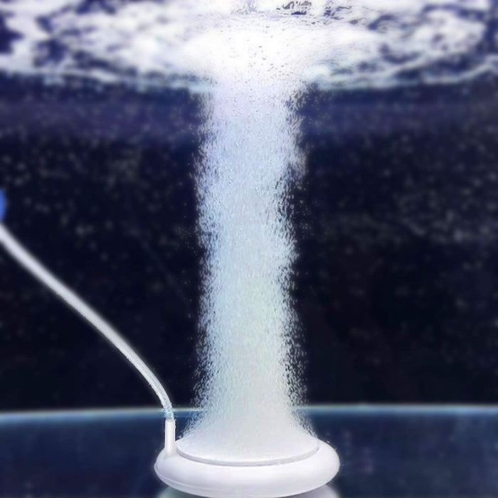 Windbells air Stone Disc Aquarium Fish Tank Bubbler with Control Valve Oxygen Diffuser for Hydroponics (Air Pump and pipe not included)