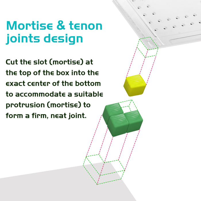 Neptonion Acrylic Breeding Box Transparent Mini Reptile Habitat Terrarium with Sliding Cover Magnetic Closure for Small Animals and Bugs,Including Tarantulas,Crickets,Snails,Hermit crabs,frogs