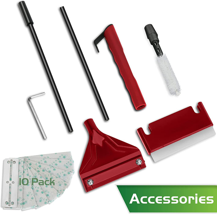 NEPTONION 24.5’’ Professional Algae Scraper, Aquarium Blade Cleaner with 10 Pcs Replaceable Blades Stubborn Algae, Suitable for Water Tank Size Above 30 Gallons