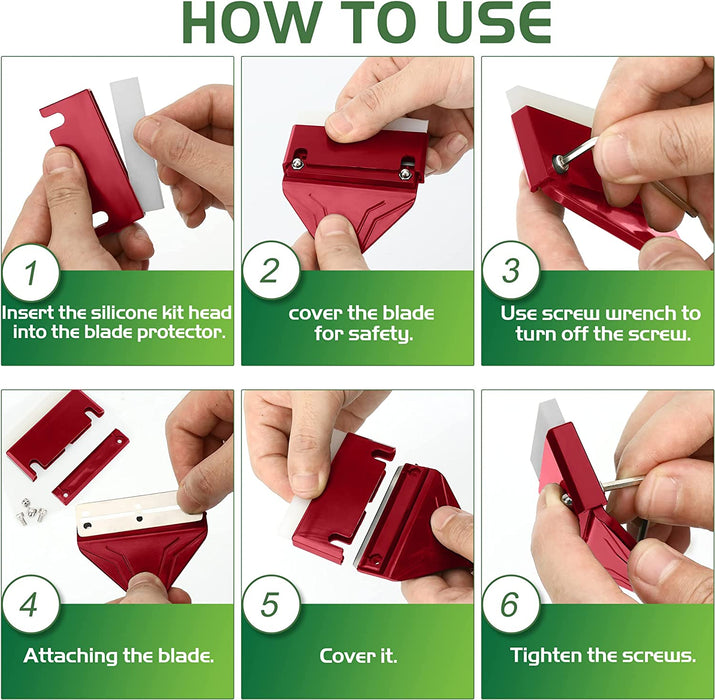 NEPTONION 24.5’’ Professional Algae Scraper, Aquarium Blade Cleaner with 10 Pcs Replaceable Blades Stubborn Algae, Suitable for Water Tank Size Above 30 Gallons