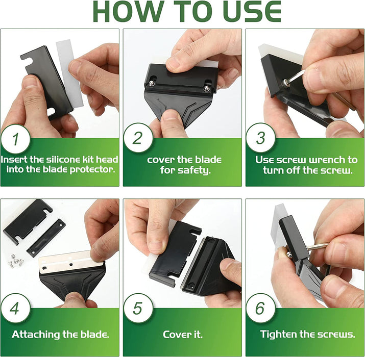 NEPTONION 24.5’’ Professional Algae Scraper, Aquarium Blade Cleaner with 10 Pcs Replaceable Blades Stubborn Algae, Suitable for Water Tank Size Above 30 Gallons