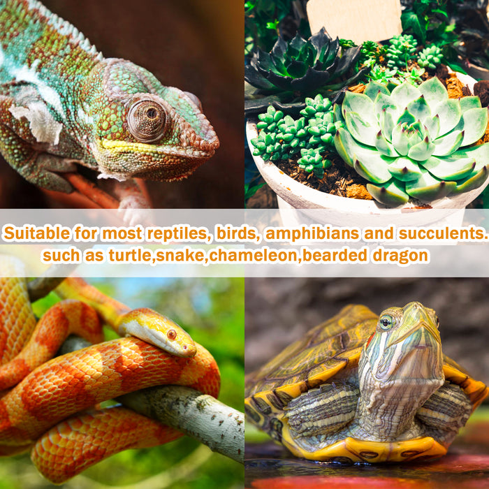 NEPTONION Reptile Domes Stand, Adjustable Heat Lamp Stand Fixture for Terrarium , Metal Basking Lamp Holder, Suitable for All Reptile Domes Lamp